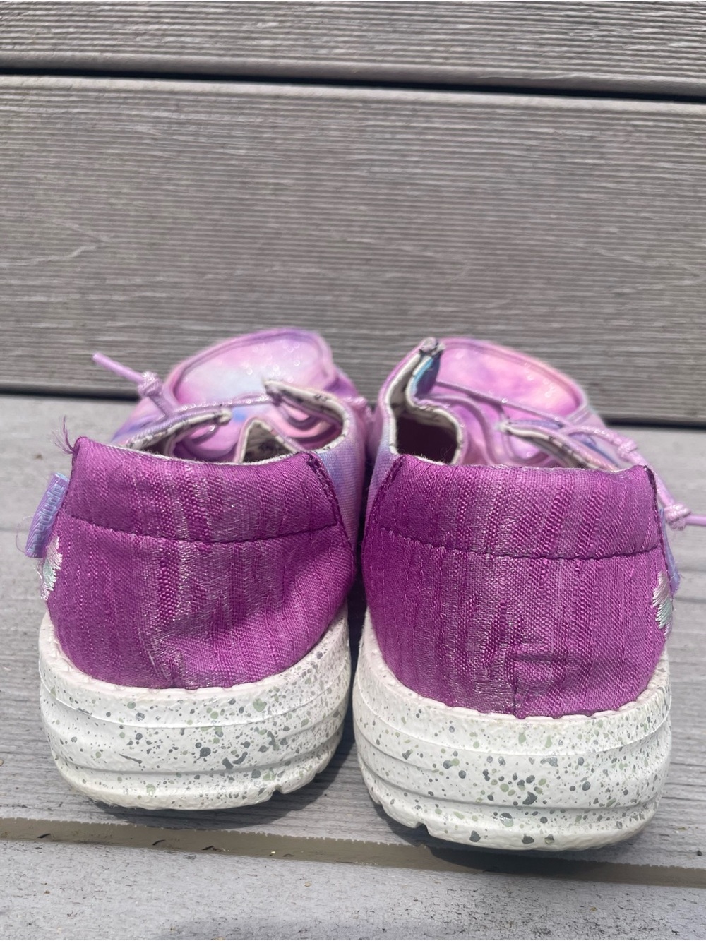 Hey Dude Wendy Youth Shoes Dreamer Unicorn Pastel Galaxy Girls sz 4 - Picture 3 of 4
